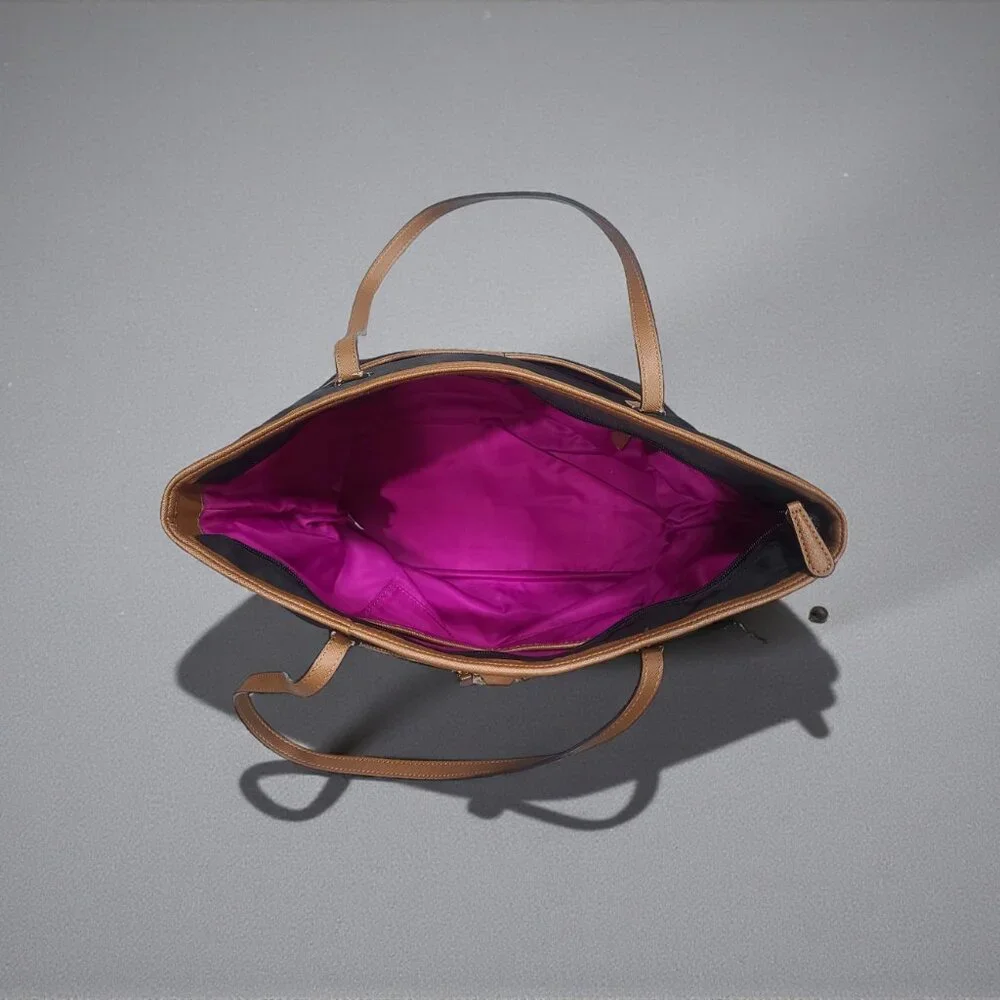 Michael Kors Black Nylon Shopper Tote – Vegan Leather Trim - Picture 10 of 10